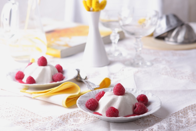 Kokosová panna cotta
