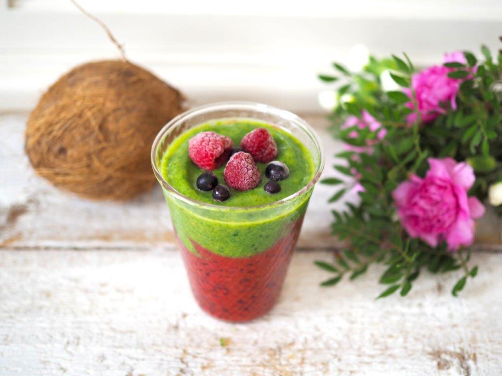 Dvoubarevné smoothie