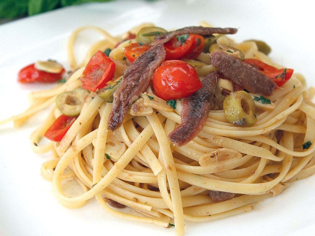 Ančovičkové linguine