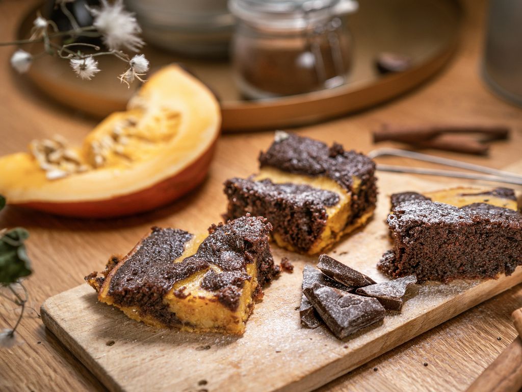 Dýňové podzimní brownies