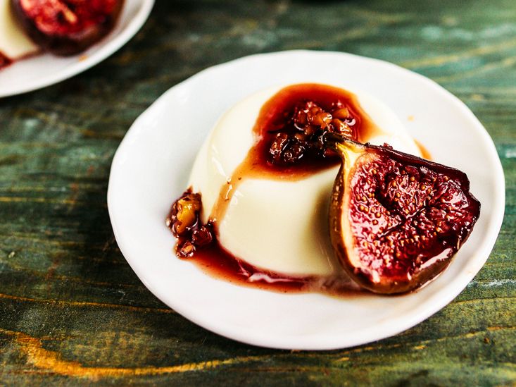 Jogurtová panna cotta s pečenými fíky kgcC7G