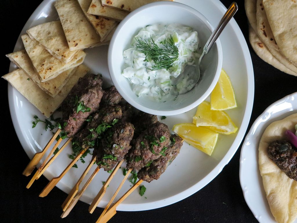 Hovězí kofty s tzatziki