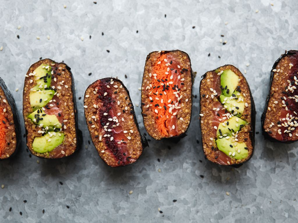 Jáhlové sushi sendviče