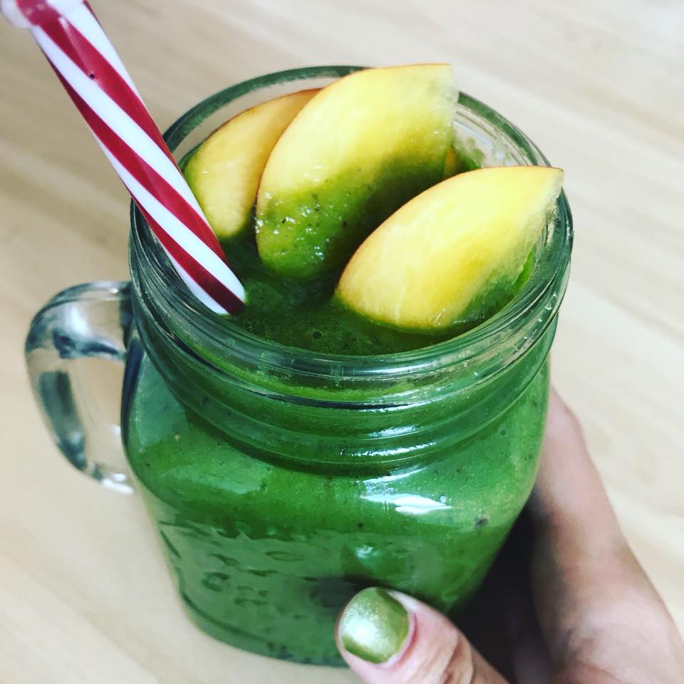 Nektarinkovo-špenátové smoothie