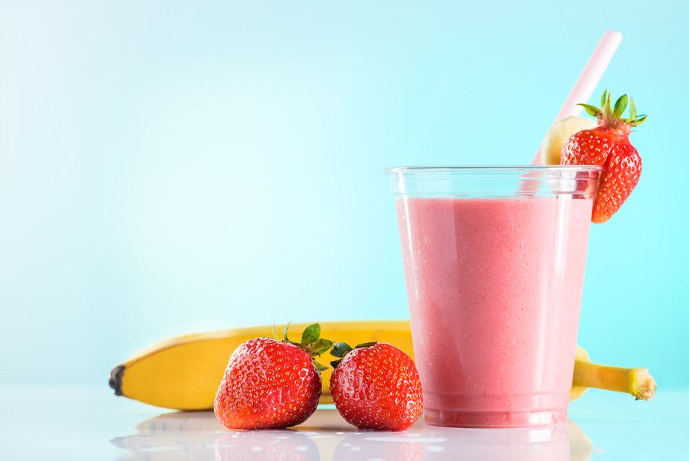 Jahodovo -banánové smoothie