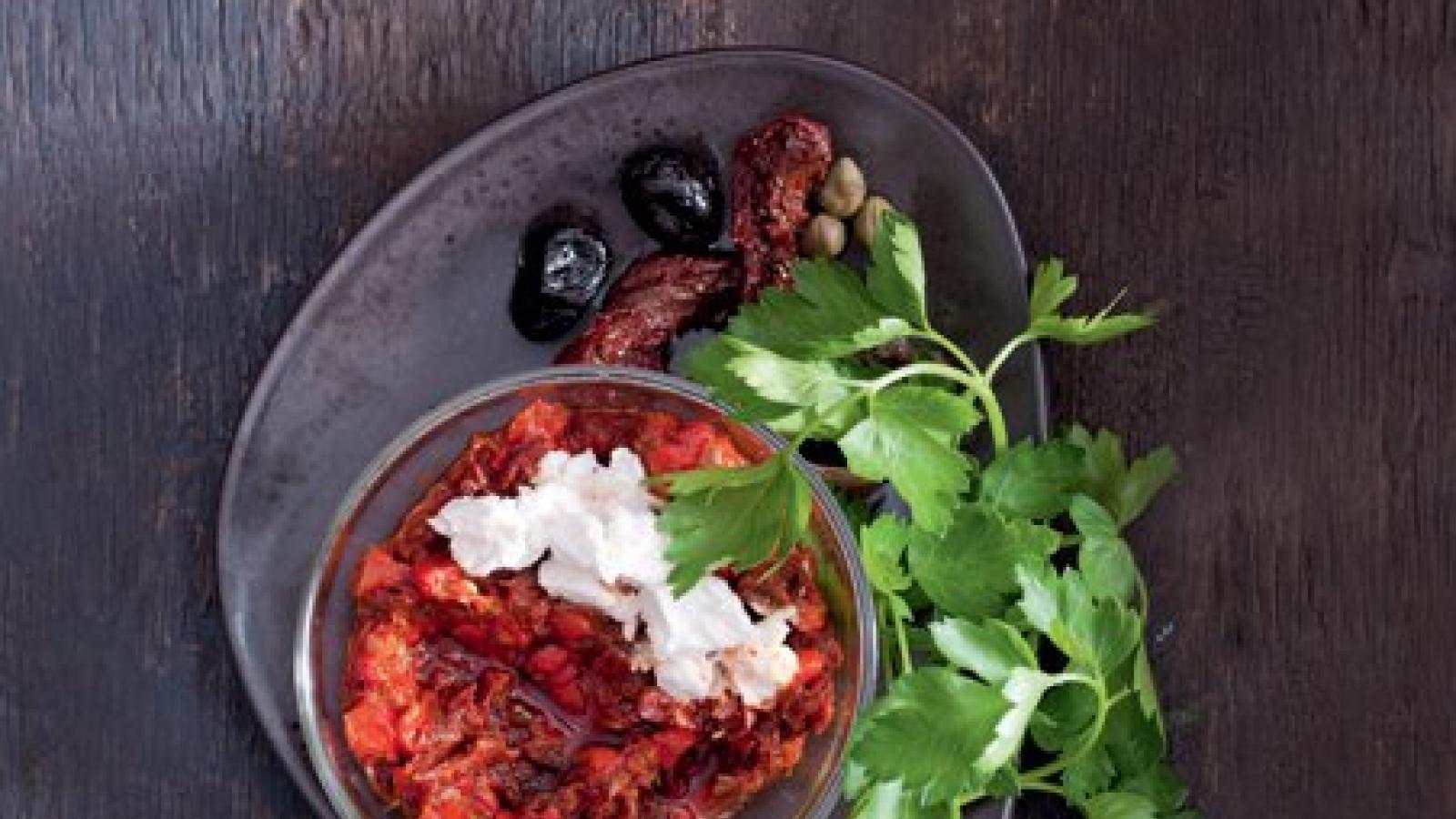 Sicilské pesto s ricottou