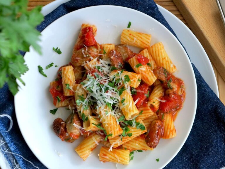 Italské těstoviny s klobáskou testoviny-s-klobasou-recept