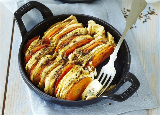Gratinovaná zelenina s tofu