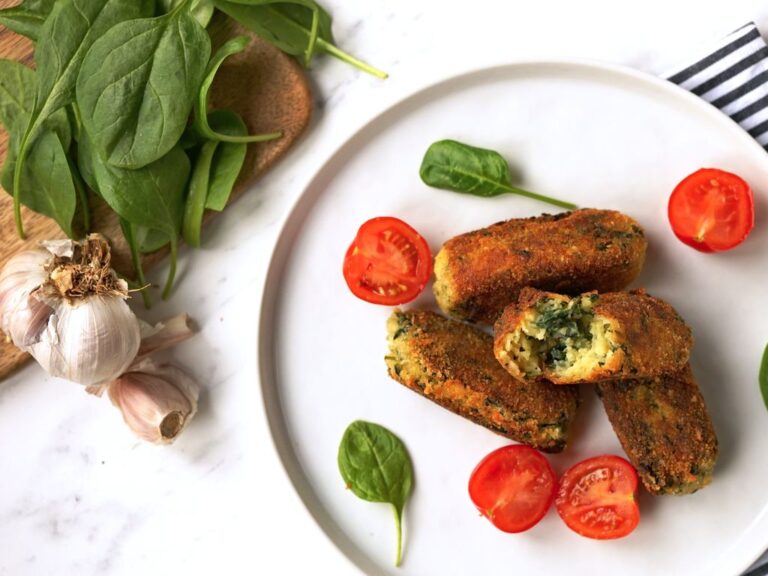 Bramborové krokety se špenátem a parmazánem bramborove-krokety