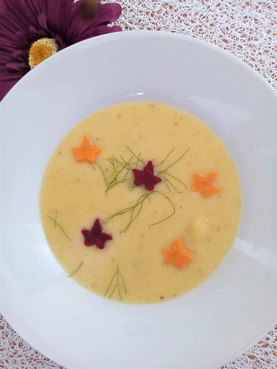 Krémová patizonová polévka