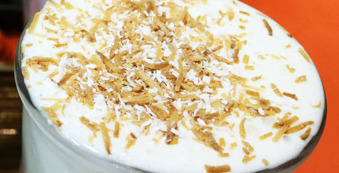 Vanilkové smoothie s ořechy