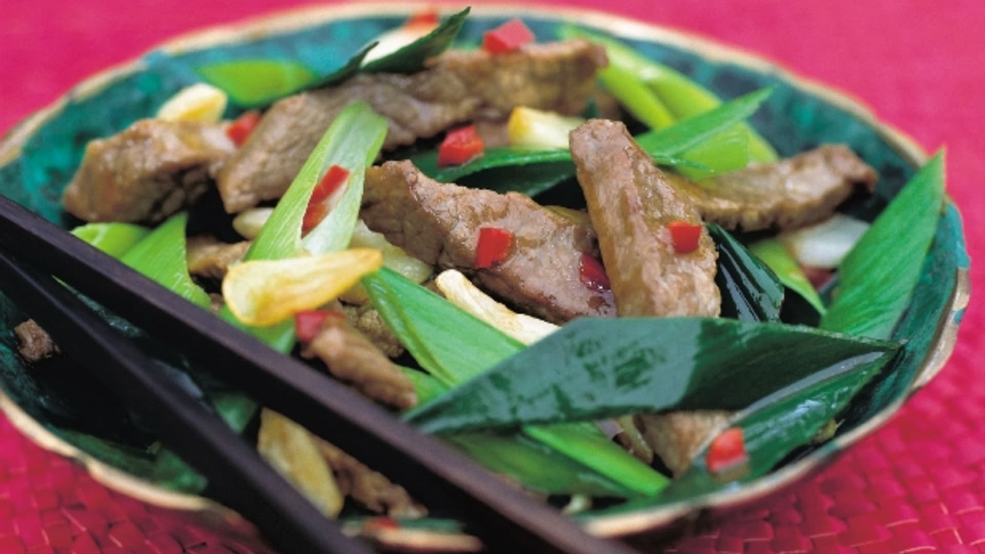 Masové nudličky na zázvoru