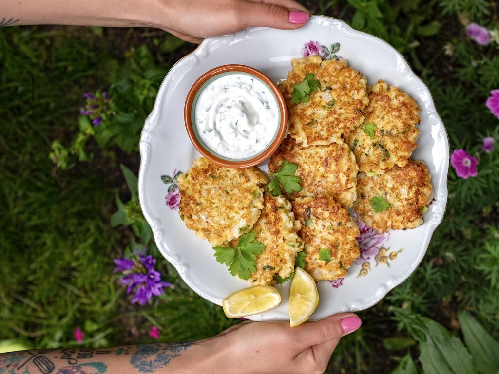 Květákové placičky bez mouky