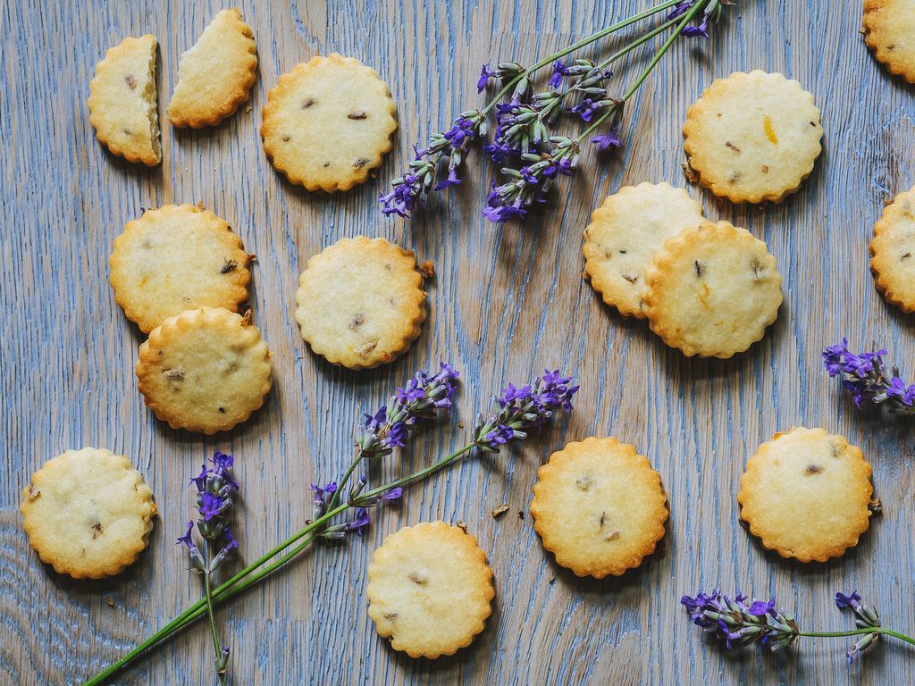 Voňavé levandulové sušenky