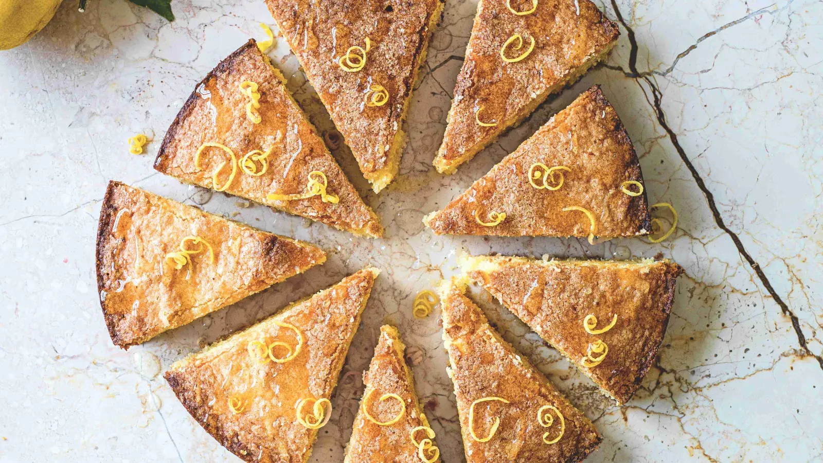 Mandlovo-citronový koláč