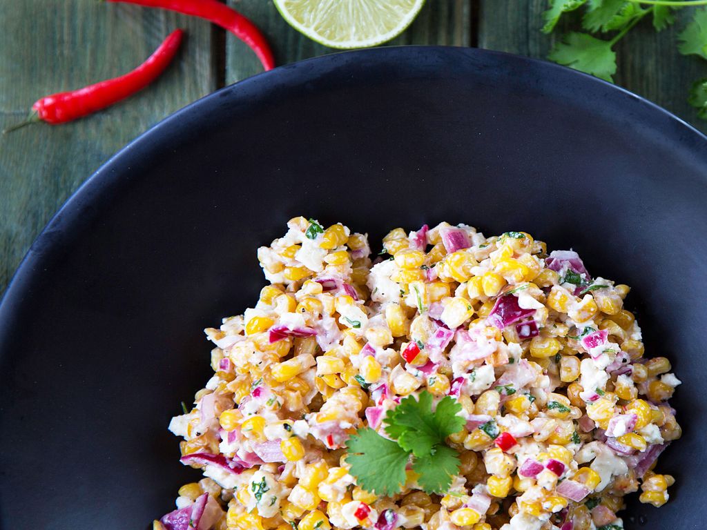 Mexický salát z pečené kukuřice