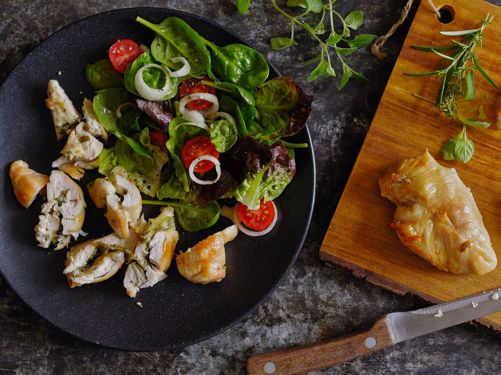 Kuřecí řízky plněné bylinkami