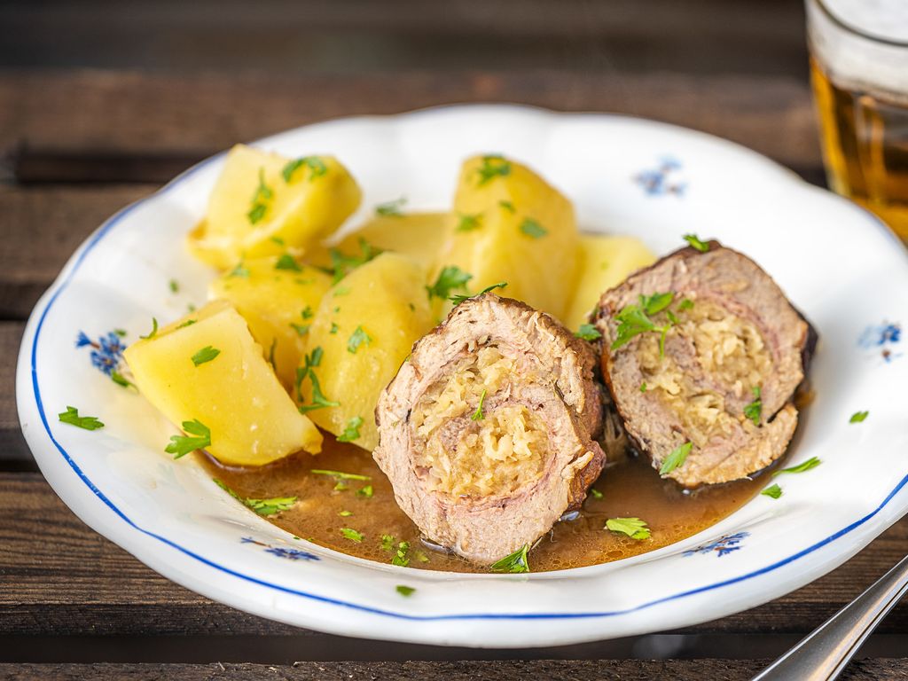 Vepřové závitky plněné kysaným zelím