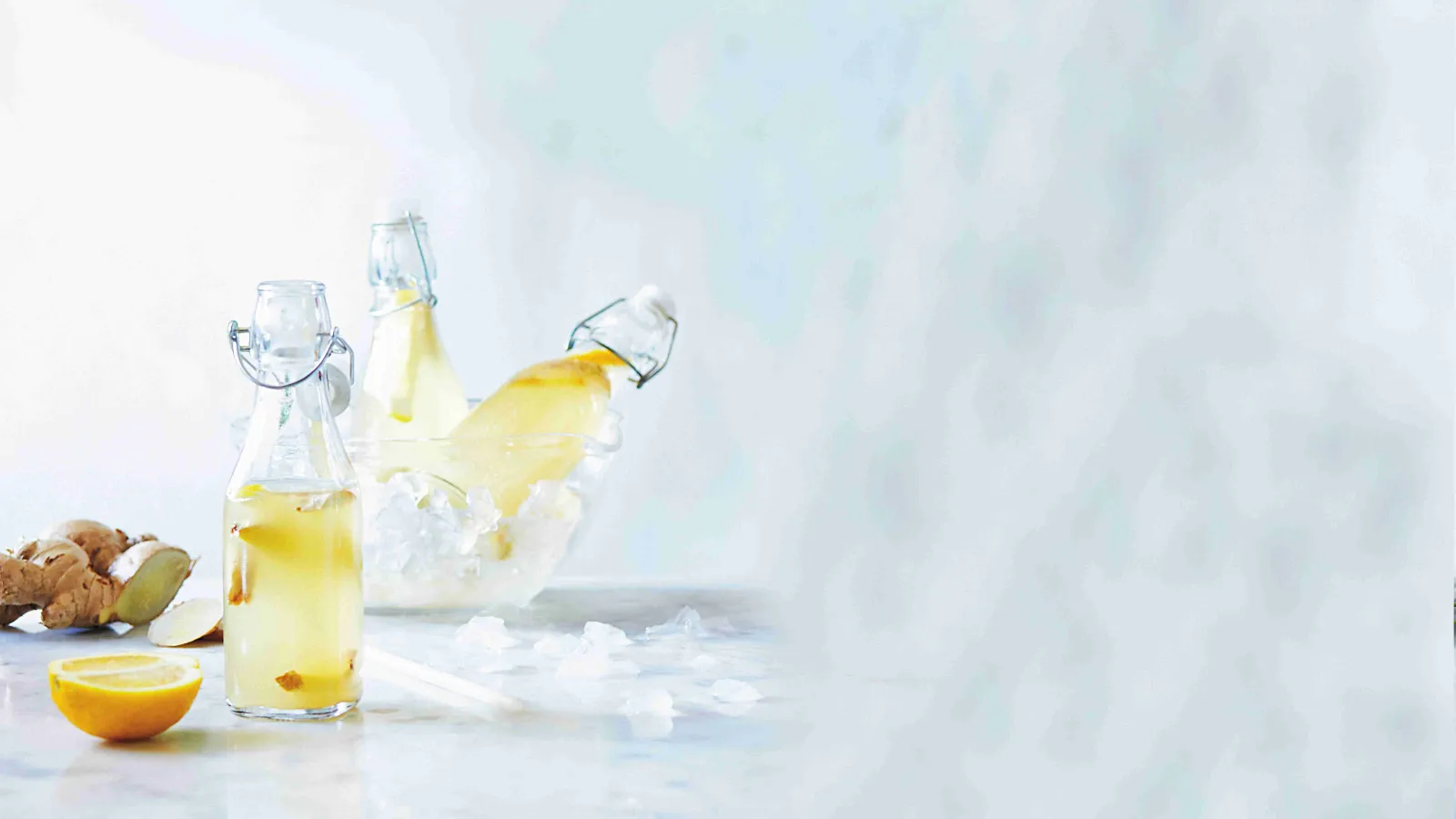 Vodní kefír s citronem a zázvorem