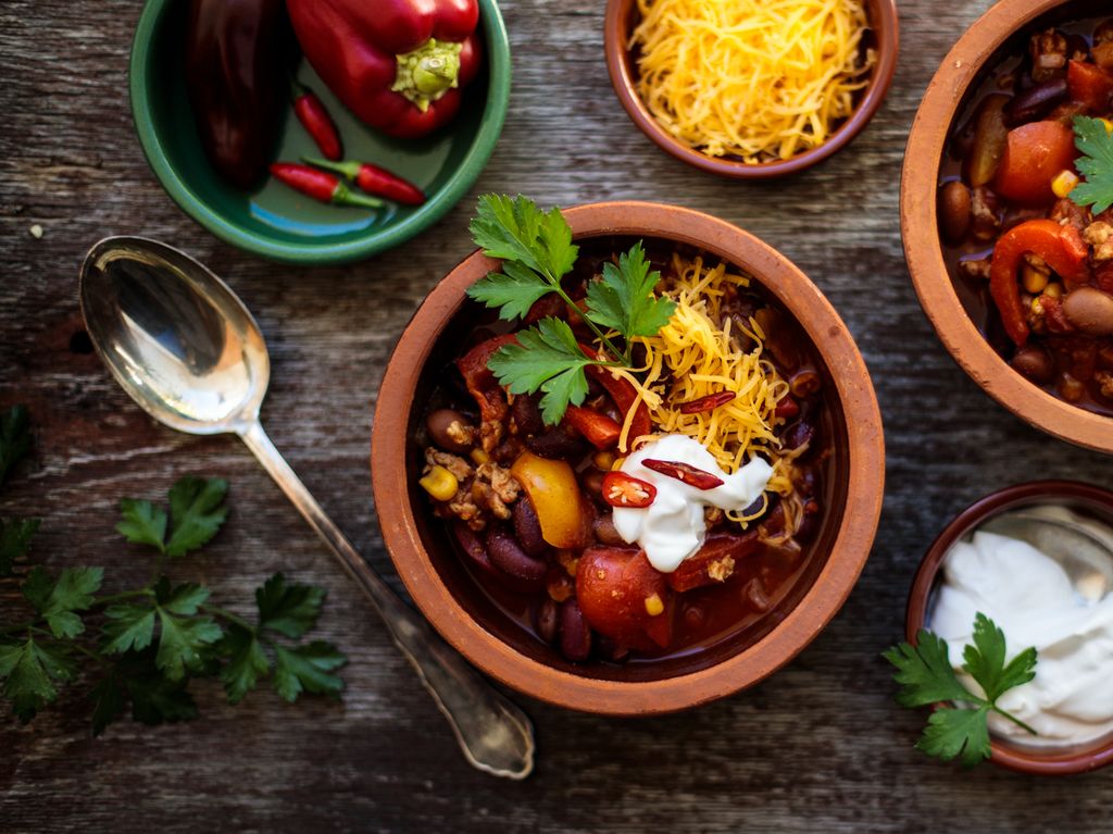 Rychlé krůtí chili con carne