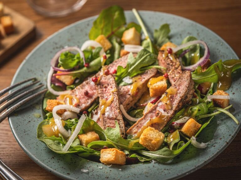 Rukolový salát s ředkvičkami a hovězím masem rukolovy-salat