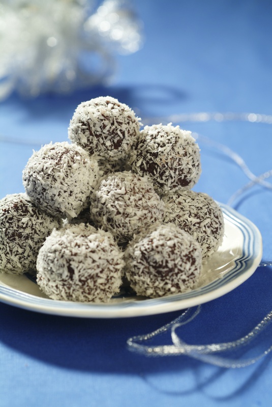 Zasněžené karamelové kuličky