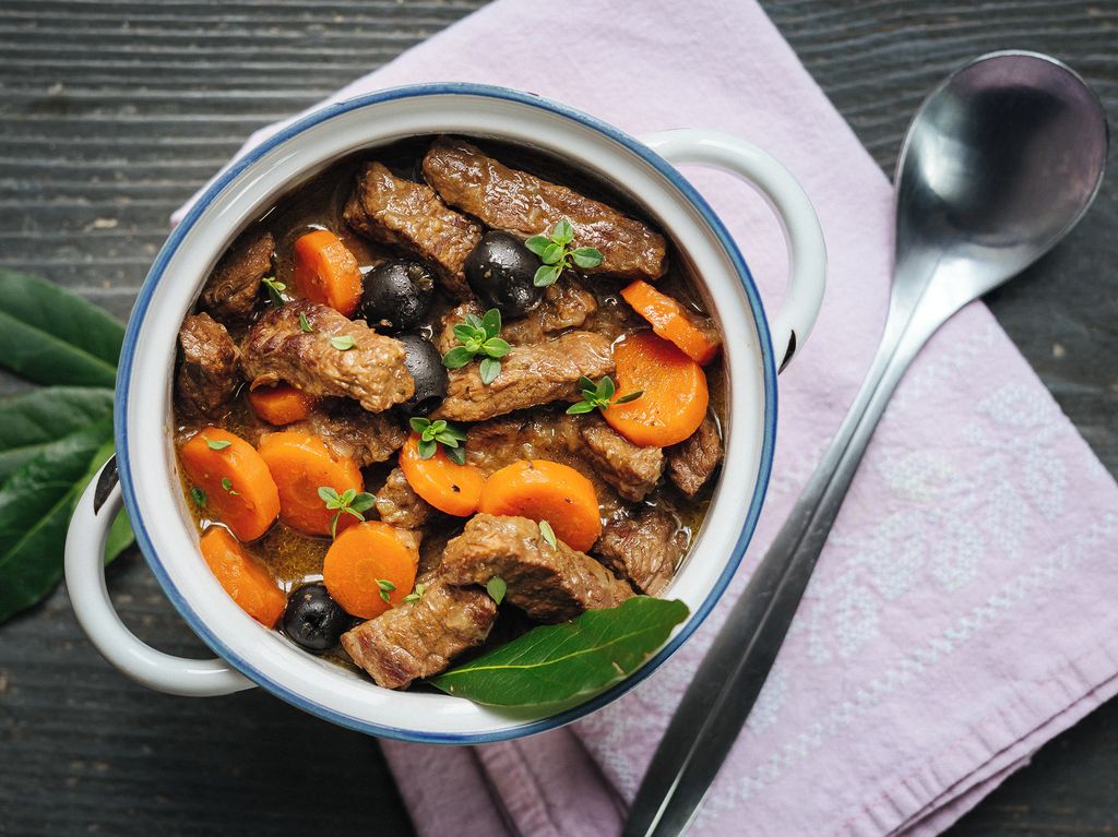 Dušené hovězí na provensálský způsob