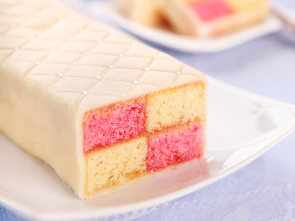 Mandlový koláč Battenberg