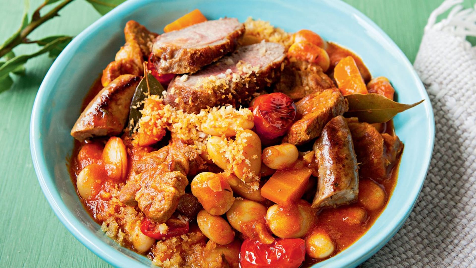 Cassoulet s vepřovou krkovicí a kachnou