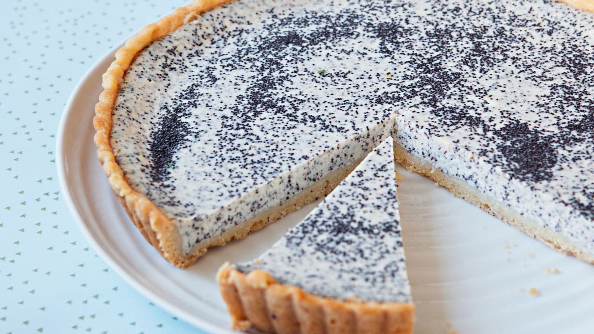 Francouzský tvarohový koláč s mákem