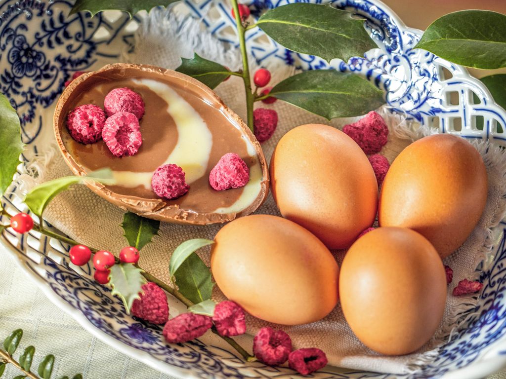 Čokoládová plněná vejce