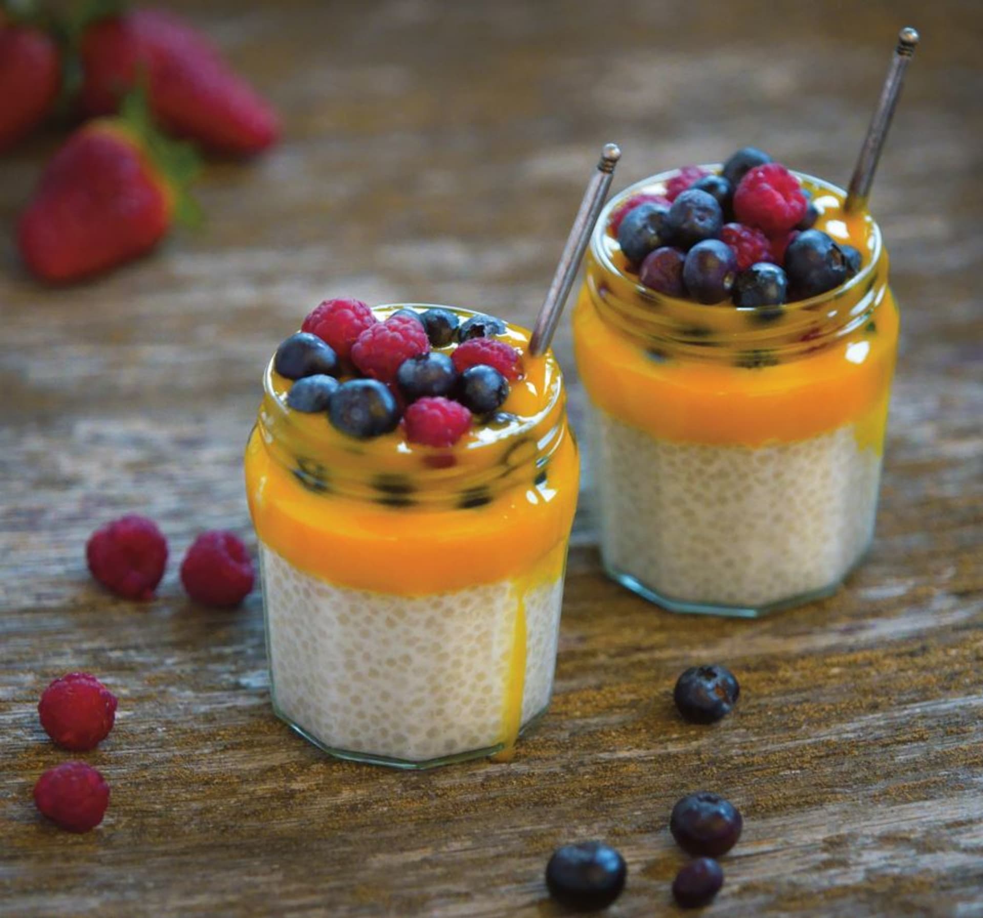 Tapiokový pudink s kokosovým mlékem