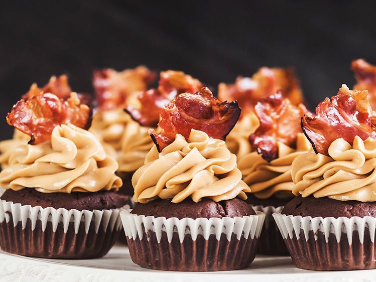 Muffiny s pivem a slaninou