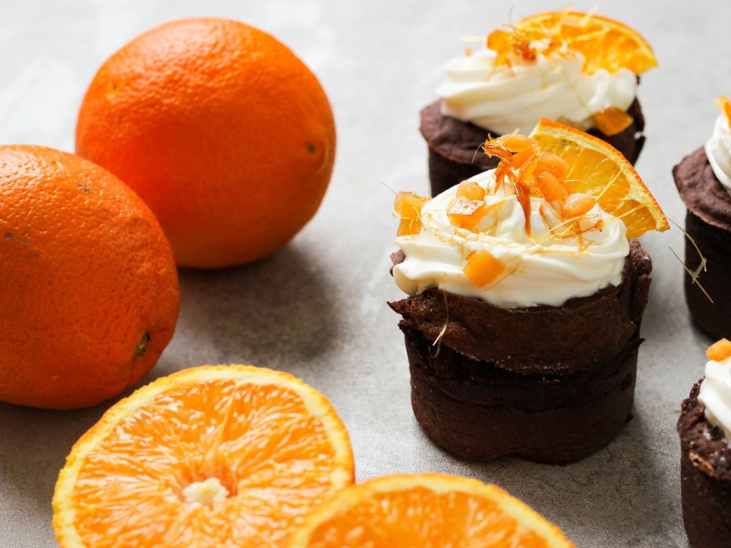 Fazolové muffiny bez mouky s karamelovým krémem