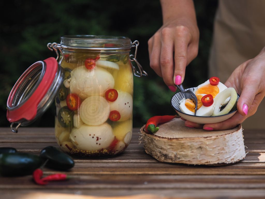 Nakládaná vejce à la utopenci