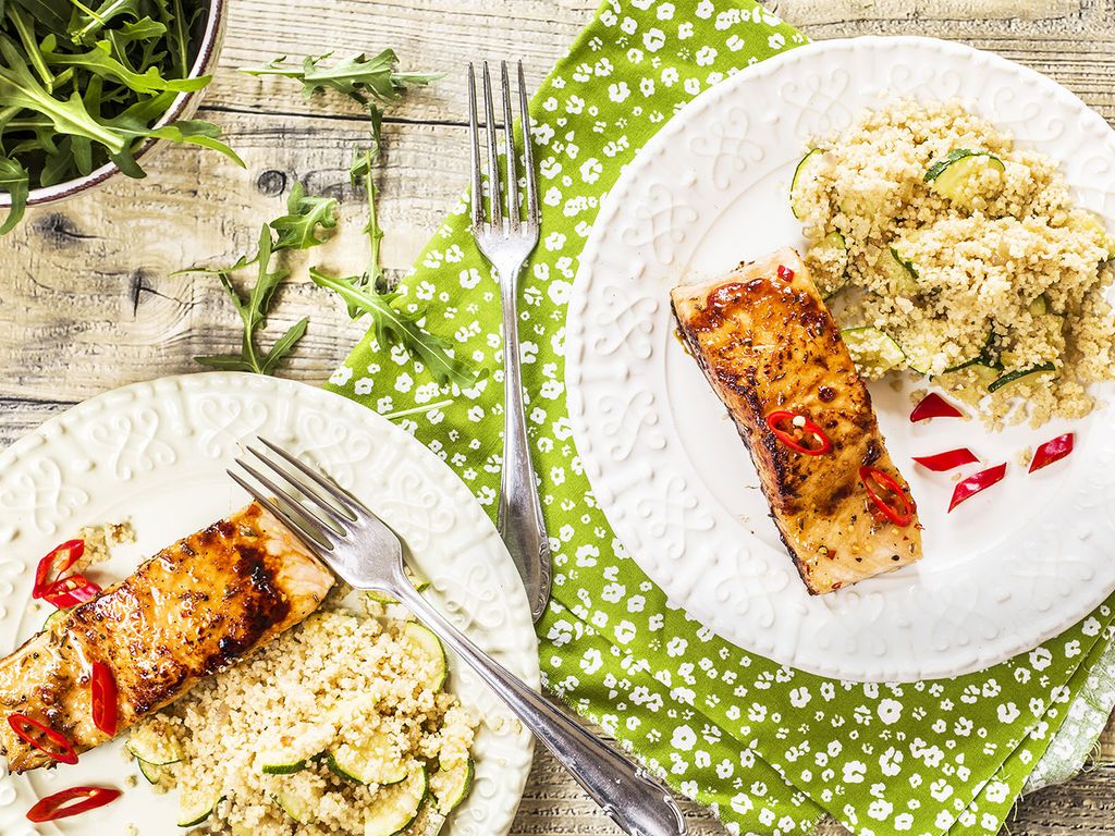 Losos ochucený třtinovým cukrem a chilli papričkou