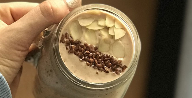 Čajové smoothie s borůvkami plné energie