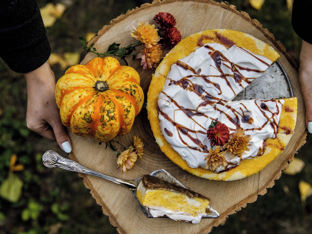 Dýňový cheesecake s perníčkovým korpusem