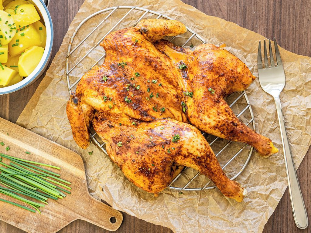 Kuře pečené na motýlka