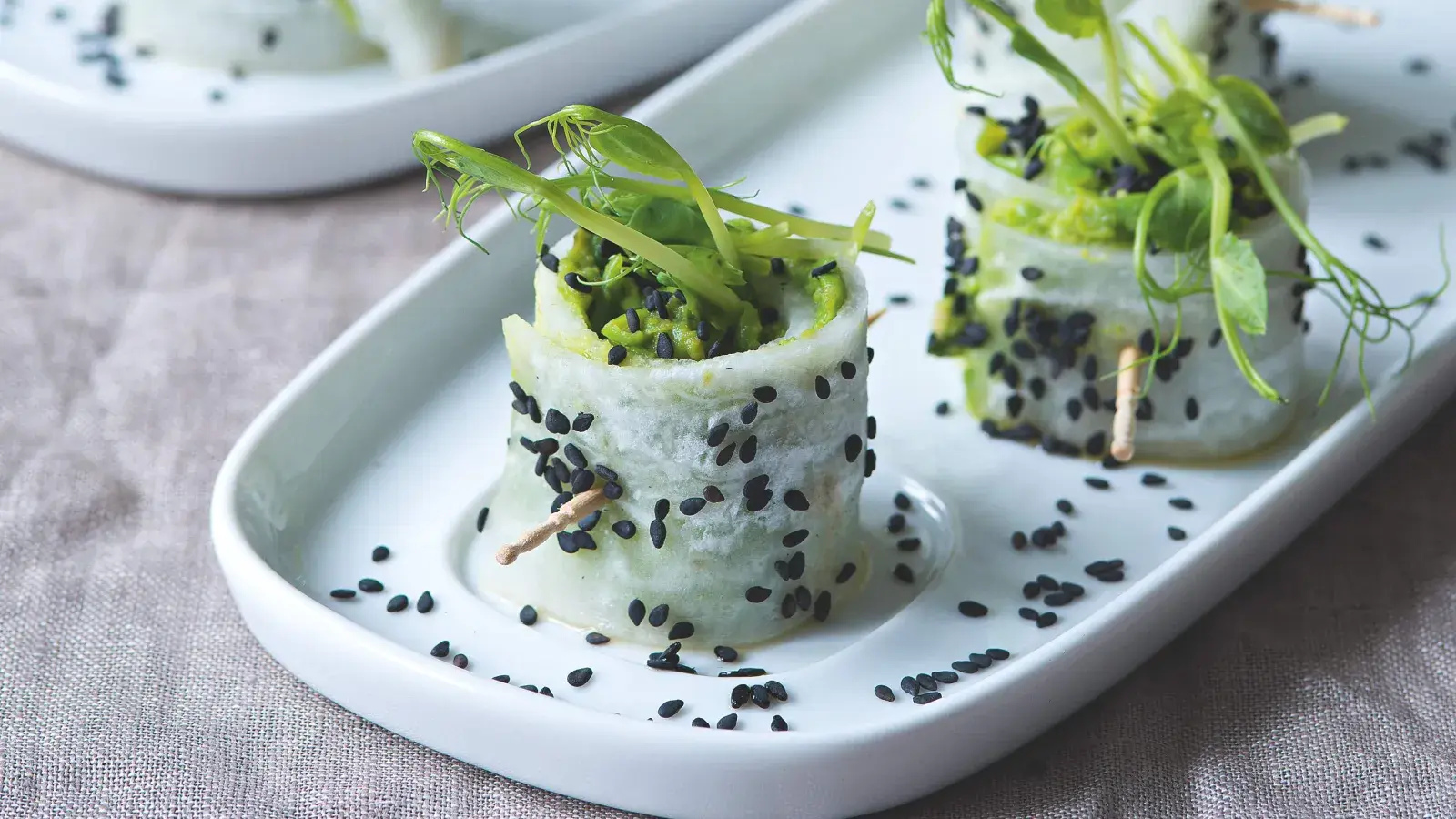 Rolky z ředkve daikon