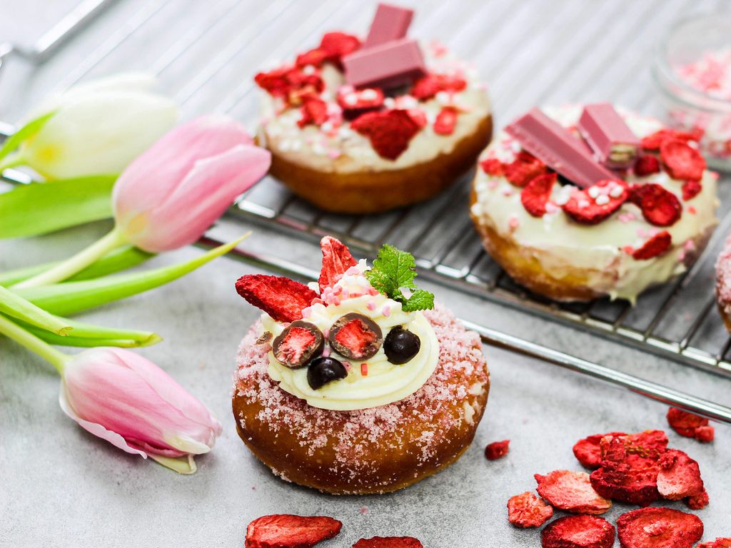 Valentýnské donuty